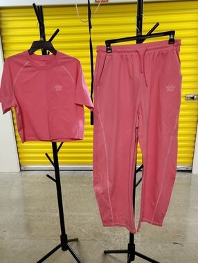 ALFEIC EDEN  Active Casual Women’s Pink BARREL L - Top & Joggers